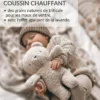 myHummy Peluche Veilleuse Bouillotte Sèche Ourson - Beige