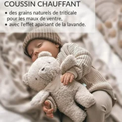 myHummy Peluche Veilleuse Bouillotte Sèche Ourson - Beige