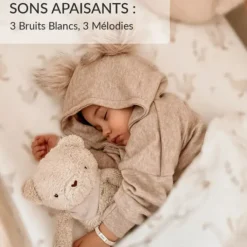 myHummy Peluche Veilleuse Bouillotte Sèche Ourson - Beige