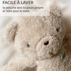 myHummy Peluche Veilleuse Bouillotte Sèche Ourson - Beige
