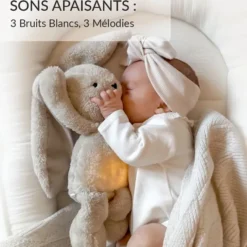 myHummy Peluche Veilleuse Lapin - Marron