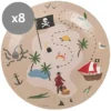 My Little Day Lot de 8 Assiettes en Papier - Pirate