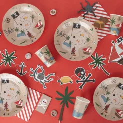 My Little Day Lot de 8 Assiettes en Papier - Pirate