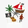 My Little Day Lot de 6 Décorations de Pirate