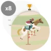 My Little Day Lot de 8 Invitations Cheval