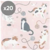 My Little Day Lot de 20 Serviettes en Papier - Chat