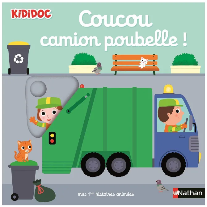 Nathan Editions Kididoc - Coucou, Camion Poubelle !