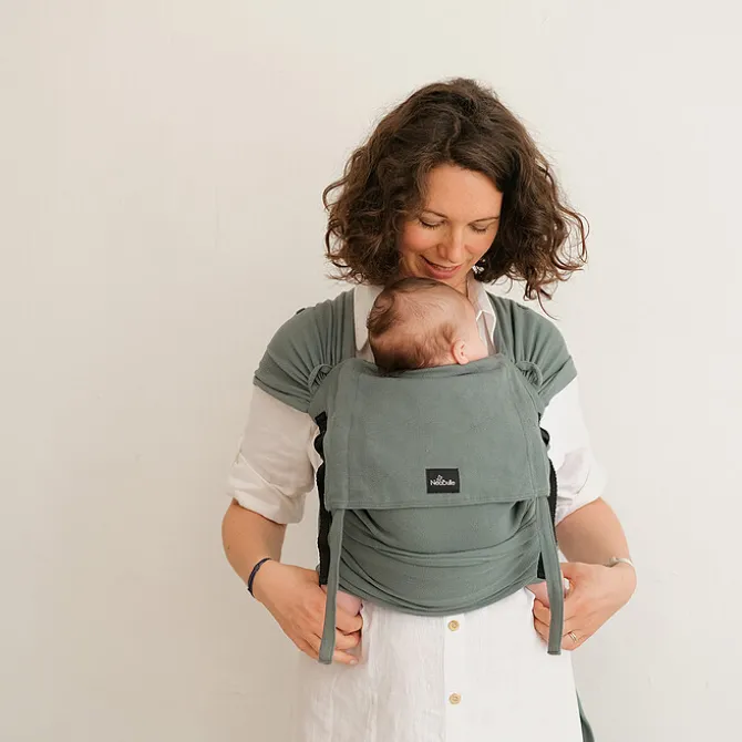 Neobulle Porte-bébé P'tit Evo - Eucalyptus
