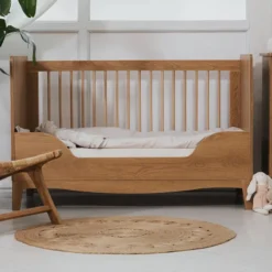 Nina Bien Lit Bébé Evolutif Lille Chêne Caramel - 140 x 70 cm