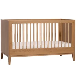 Nina Bien Lit Bébé Evolutif Milan Chêne Caramel - 140 x 70 cm