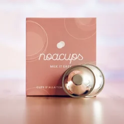 Noacups Lot de 2 Coupelles d'Allaitement en Argent - Taille Unique