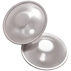 Noacups Lot de 2 Coupelles d'Allaitement en Argent - Taille Unique