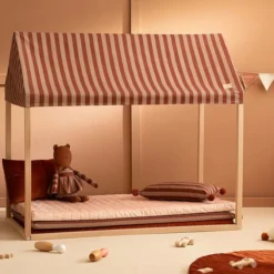 Nobodinoz Cabane Majesctic - Marsala Taupe Stripes