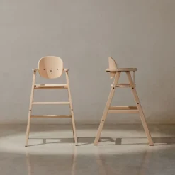 Nobodinoz Chaise Haute Growing Green - Hêtre
