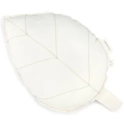 Nobodinoz Coussin Feuille Lin Français - Off White