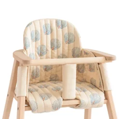 Nobodinoz Coussin pour Chaise Haute Growing Green - Blue Gatsby & Cream