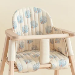 Nobodinoz Coussin pour Chaise Haute Growing Green - Blue Gatsby & Cream