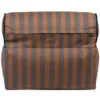Nobodinoz Fauteuil Pouf Majestic - Blue Brown Stripes