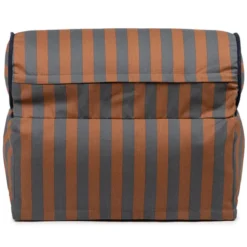 Nobodinoz Fauteuil Pouf Majestic - Blue Brown Stripes