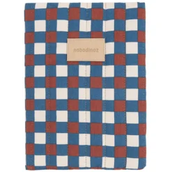 Nobodinoz Protège-carnet de Santé Hyde Park - Mosaïque Bleu et Rouge