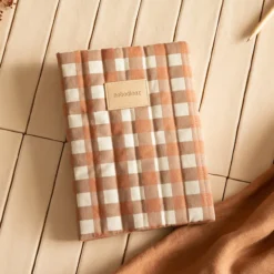 Nobodinoz Protège-carnet de Santé Hyde Park - Terracotta Checks