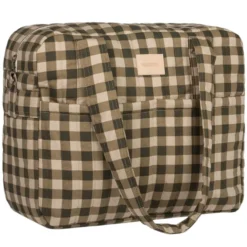 Nobodinoz Sac à Langer Hyde Park - Green Checks