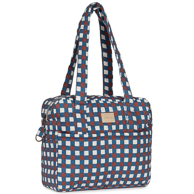 Nobodinoz Sac à Langer Hyde Park - Mosaïque Bleu et Rouge