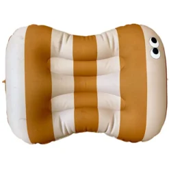 NOUI NOUI Coussin de Chaise Nomade - Stripes Nude Mustard