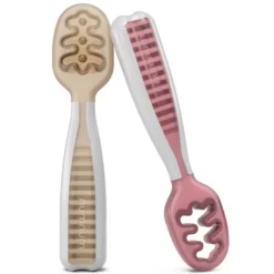 Num Num Lot de 2 Pré-cuillères - Beige et Mauve