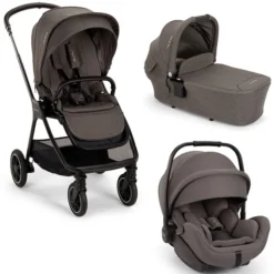 Nuna Poussette Trio TRIV next - Siège Auto ARRA Flex i-Size - Nacelle LYTL - Thunder