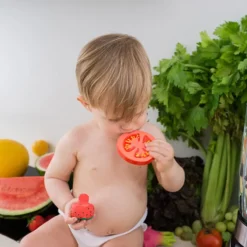 Oli & Carol Jouet de Dentition Renato la Tomate