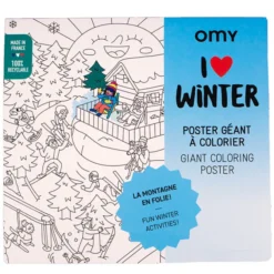Omy Poster à Colorier - I Love Winter