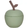 OYOY Verre avec Paille Pomme - Green
