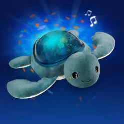 Pabobo Peluche Veilleuse Projecteur Rechargeable Tortue Aqua Dream