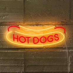 Pasteq Néon Lumineux - Hot Dog