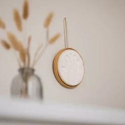 Petit Artichaut Médaillon Empreinte - Bois