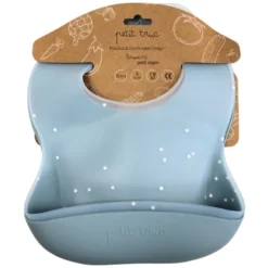 Petit Truc Lot de 2 Bavoirs Silicone Petit Miam - Blueberry