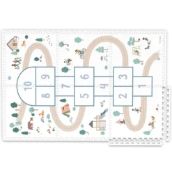 Play&Go Tapis de Jeux Réversible TILOO - Hopscotch