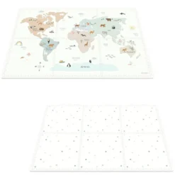 Play&Go Tapis de Jeux Réversible TILOO - Worldmap