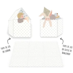 Play&Go Tapis de Jeux Réversible TILOO - Numbers & Dots