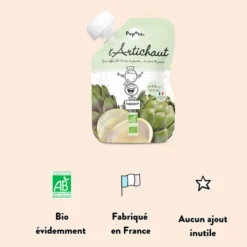 Popote Gourde Repas Bio Artichaut - 120 g