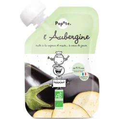 Popote Gourde Repas Bio Aubergine - 120 g
