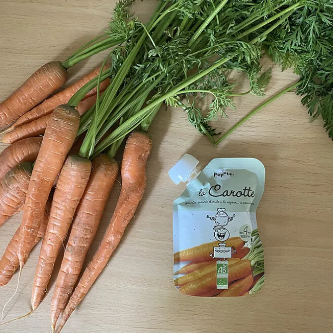 Popote Gourde Repas Bio Carotte - 120 g