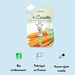 Popote Gourde Repas Bio Carotte - 120 g