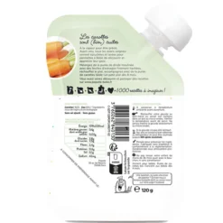 Popote Gourde Repas Bio Carotte - 120 g