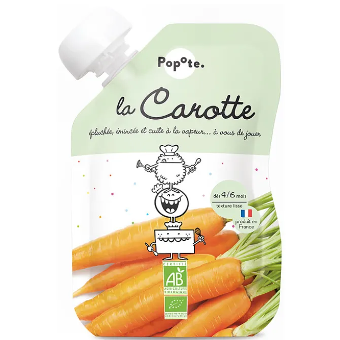 Popote Gourde Repas Bio Carotte - 120 g