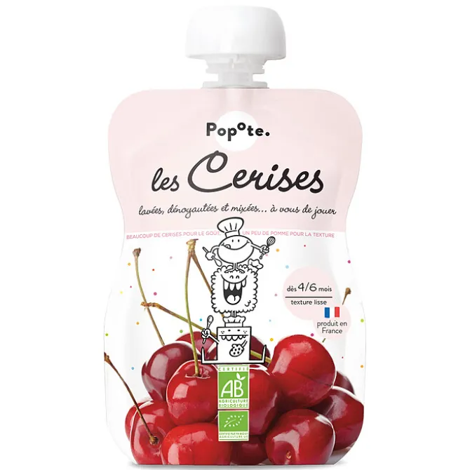 Popote Gourde Repas Bio Cerises - 120 g