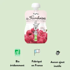 Popote Gourde Repas Bio Framboises - 120 g