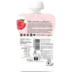 Popote Gourde Repas Bio Framboises - 120 g