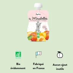 Popote Gourde Repas Bio Mirabelles - 120 g